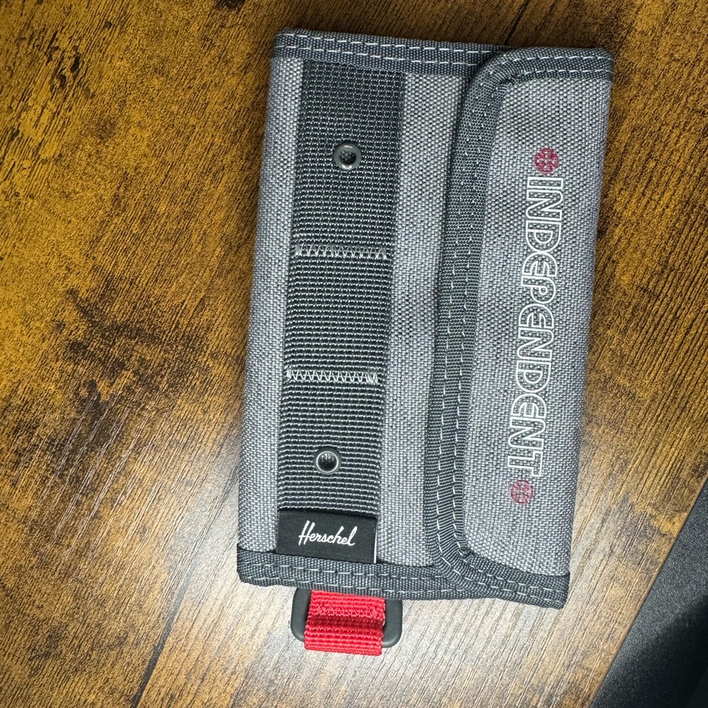 Herschel Supply Company Gray and Red Wallet
